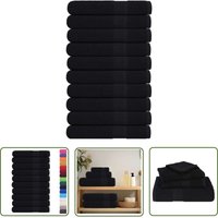 VidaXL Handtücher 10 Stk. Schwarz 100x200 cm 360 g/m² 100% Baumwolle VidaXL Handtücher 10 Stk. Schwarz 100x200 cm 360 g/m² 100% Baumwolle von THE LIVING STORE