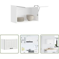 VidaXL Küchen-Hängeschrank Lucca Weiß Holzwerkstoff von THE LIVING STORE