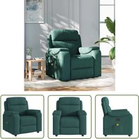 VidaXL Massagesessel Dunkelgrün Stoff VidaXL Massagesessel Dunkelgrün Stoff von THE LIVING STORE