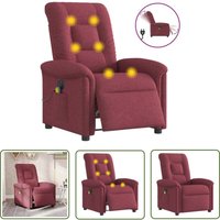 VidaXL Massagesessel Elektrisch Weinrot Stoff VidaXL Massagesessel Elektrisch Weinrot Stoff von THE LIVING STORE
