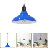 VidaXL Pendelleuchte Höhenverstellbar E27 Dunkelblau Glänzend ø 31 cm VidaXL Pendelleuchte Höhenverstellbar E27 Dunkelblau Glänzend ø 31 cm von THE LIVING STORE