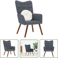 VidaXL Relaxsessel Dunkelgrau Samt von THE LIVING STORE