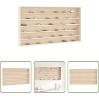 The Living Store - vidaXL Sammlervitrine aus Holz mit 6 Regalen 100x8,5x55 cm von THE LIVING STORE
