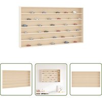 The Living Store - vidaXL Sammlervitrine aus Holz mit 6 Regalen 80x8,5x55 cm von THE LIVING STORE