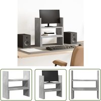 The Living Store - vidaXL Schreibtisch-Organizer Verstellbar Betongrau 40x17x41 cm von THE LIVING STORE