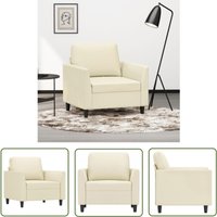 VidaXL Sessel Creme 60 cm Kunstleder VidaXL Sessel Creme 60 cm Kunstleder von THE LIVING STORE