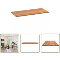 VidaXL Tischplatte Hellbraun 180x80x4,2 cm Massivholz Eiche Rechteckig VidaXL Tischplatte Hellbraun 180x80x4,2 cm Massivholz Eiche Rechteckig von THE LIVING STORE