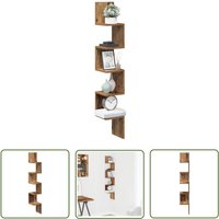 The Living Store - vidaXL Wand-Eckregal Altholz-Optik 20x20x127,5 cm Holzwerkstoff The Living Store - vidaXL Wand-Eckregal Altholz-Optik 20x20x127,5 cm Holzwerkstoff von THE LIVING STORE