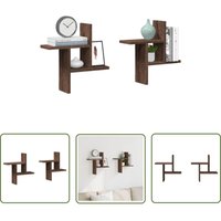 The Living Store - vidaXL Wandregale 2 Stk. Eichen-Optik 38x12x38 cm Holzwerkstoff The Living Store - vidaXL Wandregale 2 Stk. Eichen-Optik 38x12x38 cm Holzwerkstoff von THE LIVING STORE