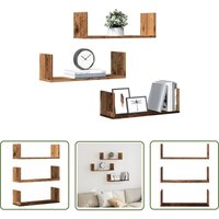 VidaXL Wandregale 3 Stk. Altholz-Optik 58x18x18 cm Holzwerkstoff VidaXL Wandregale 3 Stk. Altholz-Optik 58x18x18 cm Holzwerkstoff von THE LIVING STORE