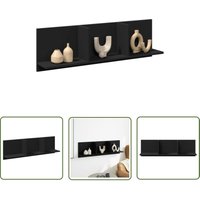 The Living Store - vidaXL Wandschrank 100x16,5x30 cm Schwarz Holzwerkstoff The Living Store - vidaXL Wandschrank 100x16,5x30 cm Schwarz Holzwerkstoff von THE LIVING STORE