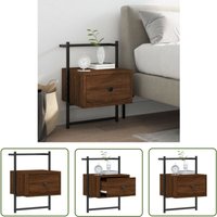 The Living Store - Wand-Nachttisch Braun Eiche 35x30x51 cm Holzwerkstoff - Wand-Nachttisch - Nachttisch - Wohnzimmer Möbel - Holzwerkstoff - Eiche The Living Store - Wand-Nachttisch Braun Eiche 35x30x51 cm Holzwerkstoff - Wand-Nachttisch - Nachttisch - Wohnzimmer Möbel - Holzwerkstoff - Eiche von THE LIVING STORE