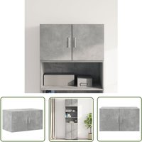 Wandschrank Betongrau 70x42,5x40 cm Holzwerkstoff - Wandregal - Hängeschrank - Regal - Stauraum - Dekoration - The Living Store Wandschrank Betongrau 70x42,5x40 cm Holzwerkstoff - Wandregal - Hängeschrank - Regal - Stauraum - Dekoration - The Living Store von THE LIVING STORE