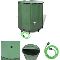 Wasserspeicher Regentonne Wassertank 500L klappbar - Bewässerungssysteme - Grün von THE LIVING STORE