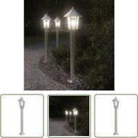Wegeleuchte Silbern 80 cm Edelstahl - Outdoor-Beleuchtung - Gartenlampe - Edelstahl Lampe - LED-Lampe - Wetterfeste Beleuchtung - The Living Store von THE LIVING STORE