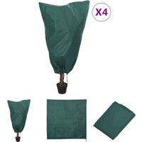 Wintervlies mit Kordelzug 4 Stk. 70 g/m² 0,8x0,8 m - Gartenpflege-Zubehör - The Living Store Wintervlies mit Kordelzug 4 Stk. 70 g/m² 0,8x0,8 m - Gartenpflege-Zubehör - The Living Store von THE LIVING STORE