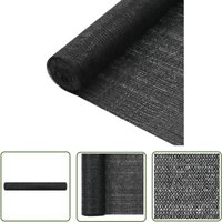 The Living Store - Zaunblende Schwarz 1,2x10 m hdpe 75 g/m² - Sichtschutz - Zaunblende - hdpe Netz - Gartenzubehör - Terrassenüberdachung von THE LIVING STORE
