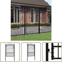 Zauntor mit Speerspitzen Schwarz 103x200 cm Stahl - Gartentor - Stahltür - Zaun - Einfahrtstor - Sicherheitszaun - The Living Store Zauntor mit Speerspitzen Schwarz 103x200 cm Stahl - Gartentor - Stahltür - Zaun - Einfahrtstor - Sicherheitszaun - The Living Store von THE LIVING STORE