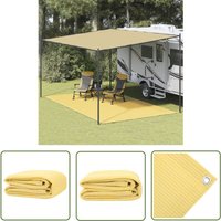 Zeltteppich 300x500 cm Beige - Campingausrüstung - Zelt Zubehör - Outdoor Teppich - Garten Teppich - Wasserdichter Teppich - The Living Store von THE LIVING STORE