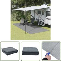 Zeltteppich Anthrazit 5,5x2,5 m - Campingausrüstung - Zeltausrüstung - Zeltbodenmatte - Outdoor Teppich - Garten Teppich - The Living Store von THE LIVING STORE