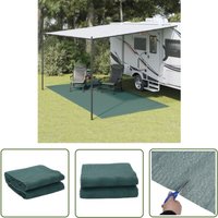 The Living Store - Zeltteppich Grün 5x2,5 m - Campingausrüstung - Zeltausrüstung - Zelttendusche - Bodenschutzmatte - Gartenmöbelschutz von THE LIVING STORE