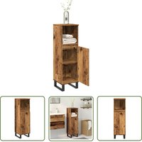vidaXL Badschrank Altholz-Optik 30x30x100 cm Holzwerkstoff vidaXL Badschrank Altholz-Optik 30x30x100 cm Holzwerkstoff von THE LIVING STORE