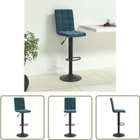 vidaXL Barhocker Blau Samt vidaXL Barhocker Blau Samt von THE LIVING STORE
