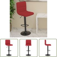 vidaXL Barhocker Weinrot Stoff von THE LIVING STORE