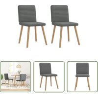 vidaXL Esszimmerstühle 2 Stk. Dunkelgrau Stoff vidaXL Esszimmerstühle 2 Stk. Dunkelgrau Stoff von THE LIVING STORE