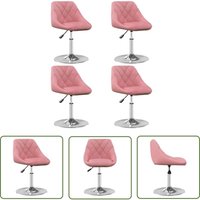 vidaXL Esszimmerstühle 4 Stk. Drehbar Rosa Samt vidaXL Esszimmerstühle 4 Stk. Drehbar Rosa Samt von THE LIVING STORE