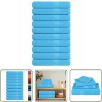 vidaXL Handtücher 10 Stk. Türkis 100x200 cm 360 g/m² 100% Baumwolle vidaXL Handtücher 10 Stk. Türkis 100x200 cm 360 g/m² 100% Baumwolle von THE LIVING STORE