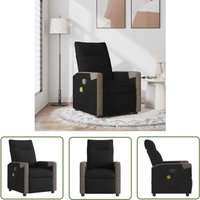 vidaXL Massagesessel Schwarz Stoff von THE LIVING STORE