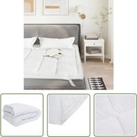 vidaXL Matratzenschoner Weiß 200x220 cm von THE LIVING STORE