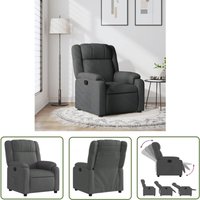 vidaXL Relaxsessel Dunkelgrau Stoff von THE LIVING STORE