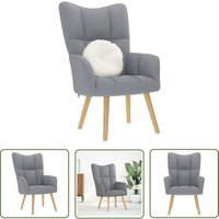 vidaXL Relaxsessel Hellgrau Stoff vidaXL Relaxsessel Hellgrau Stoff von THE LIVING STORE