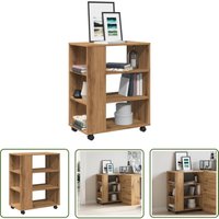 vidaXL Rollcontainer Artisan-Eiche 60x35x75 cm Holzwerkstoff von THE LIVING STORE