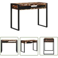 vidaXL Schreibtisch Mehrfarbig 100x50x75 cm Massivholz Altholz vidaXL Schreibtisch Mehrfarbig 100x50x75 cm Massivholz Altholz von THE LIVING STORE