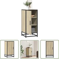 vidaXL Sideboard Sonoma-Eiche 35,5x35x76 cm Holzwerkstoff und Metall vidaXL Sideboard Sonoma-Eiche 35,5x35x76 cm Holzwerkstoff und Metall von THE LIVING STORE
