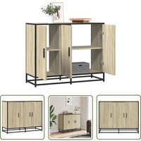 vidaXL Sideboard Sonoma-Eiche 94x35x76 cm Holzwerkstoff von THE LIVING STORE