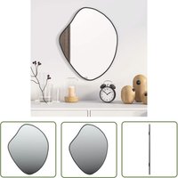 vidaXL Wandspiegel Schwarz 50x40 cm von THE LIVING STORE