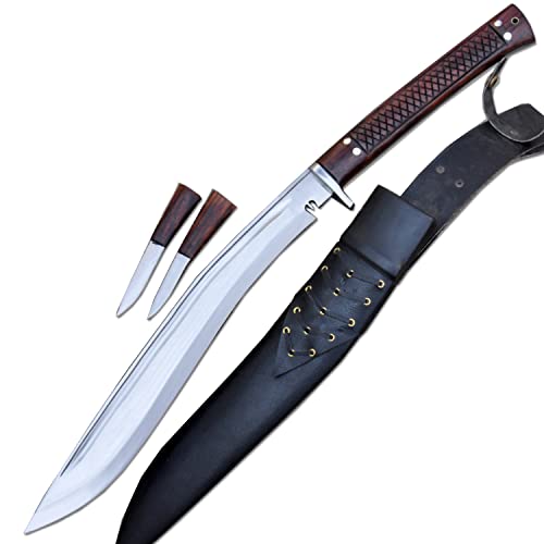 THE NEPAL 38 cm lange Klinge, handgeschmiedetes Kukri-Schwert, Gurkha-Messer, Full-Tang-Khukuri-Machete, schärfen, gebrauchsfertig, authentisches Gurkha-Kukri-Schwert von THE NEPAL