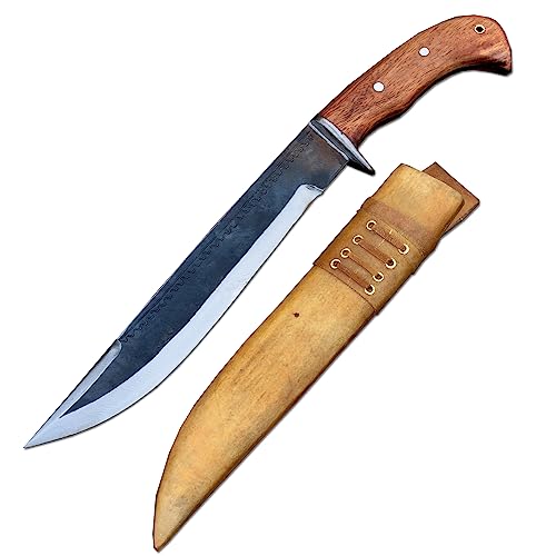 THE NEPAL Traditioneller nepalesischer Bowie – 25 cm lange Klinge, großer Bowie – echte Arbeitsmesser – geschärfte Messer – Arbeitsmesser von THE NEPAL