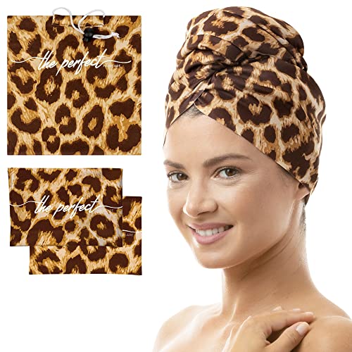 THE PERFECT HAIRCARE Haarhandtuch und Locken Scrunching Handtuch Set für lockiges Haar Frauen und Mädchen Wet Plopping SOTC & MicroPlop 1 Großer Haarwickel Handtuch Turban + 2 Kleine Handtücher von THE PERFECT HAIRCARE