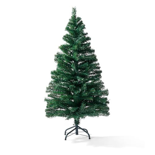 THE TWIDDLERS 120cm Künstlicher Weihnachtsbaum, Tannenbaum mit 260 Spitzen & Christbaum Metallständer - Schwer Entflammbar & Einfach Aufzubauen von THE TWIDDLERS