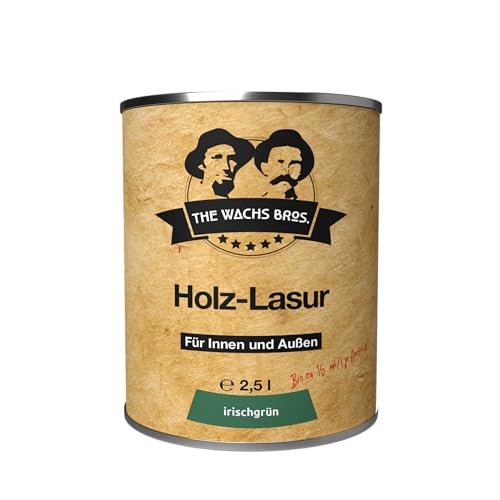 the wachs bros. Holzlasur für Innen und Außen - 2,5 L - Holzlasur Grün - natürliche Inhaltsstoffe - dauerhafter Schutz the wachs bros. Holzlasur für Innen und Außen - 2,5 L - Holzlasur Grün - natürliche Inhaltsstoffe - dauerhafter Schutz von THE WACHS BROS.