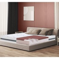 Memory Foam-Matratze 200 x 240 Höhe 27cm Hypoallergener und atmungsaktiver Stoff Orthopädische und ergonomische Eigenschaften Hergestellt in Italien von THE WHITE STONE