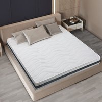 The White Stone - Matratze 80 x 190 aus hypoallergenem Waterfoam Höhe 16 cm Polsterung aus Watte und Bezug aus atmungsaktivem 3D-Gewebe, milben- und The White Stone - Matratze 80 x 190 aus hypoallergenem Waterfoam Höhe 16 cm Polsterung aus Watte und Bezug aus atmungsaktivem 3D-Gewebe, milben- und von THE WHITE STONE