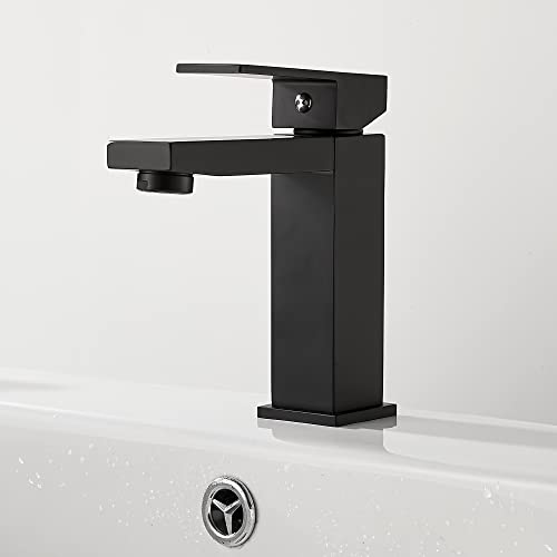 THEEIERCE Wasserhahn Bad, Wasserhahn Waschbecken für Badezimmer Quadrat, Einhandmischer Waschtischarmaturen, Mischbatterie Waschbecken, Kaltes und Heißes Wasser Vorhanden, Lackoberfläche Matt THEEIERCE Wasserhahn Bad, Wasserhahn Waschbecken für Badezimmer Quadrat, Einhandmischer Waschtischarmaturen, Mischbatterie Waschbecken, Kaltes und Heißes Wasser Vorhanden, Lackoberfläche Matt von THEEIERCE