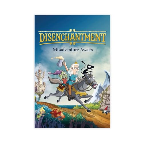 THEGIS Anime Disenchantment 2 Leinwand-Poster, Schlafzimmer, Dekoration, Sport, Landschaft, Büro, Raumdekoration, Geschenk, ungerahmt, 50 x 75 cm THEGIS Anime Disenchantment 2 Leinwand-Poster, Schlafzimmer, Dekoration, Sport, Landschaft, Büro, Raumdekoration, Geschenk, ungerahmt, 50 x 75 cm von THEGIS