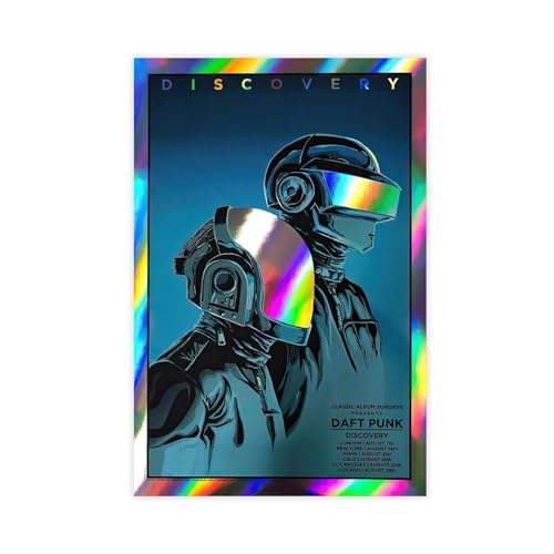 THEGIS Daft Punk Poster Discovery Album Cover Leinwand Poster Wandkunst Dekor Druck Bild Gemälde für Wohnzimmer Schlafzimmer Dekoration ungerahmt 50 x 75 cm THEGIS Daft Punk Poster Discovery Album Cover Leinwand Poster Wandkunst Dekor Druck Bild Gemälde für Wohnzimmer Schlafzimmer Dekoration ungerahmt 50 x 75 cm von THEGIS